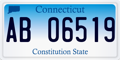 CT license plate AB06519