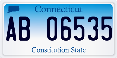 CT license plate AB06535