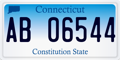 CT license plate AB06544