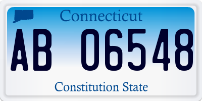 CT license plate AB06548