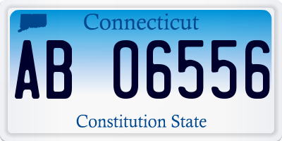 CT license plate AB06556