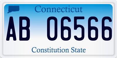 CT license plate AB06566