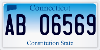 CT license plate AB06569