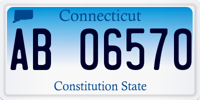CT license plate AB06570