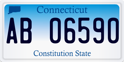 CT license plate AB06590