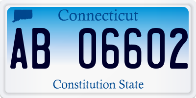 CT license plate AB06602