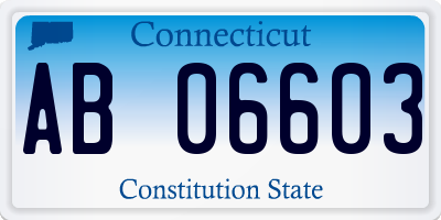 CT license plate AB06603