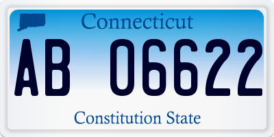 CT license plate AB06622
