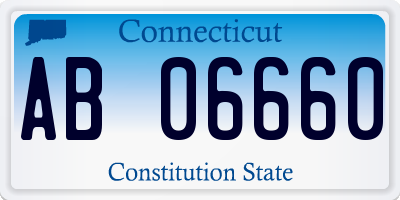 CT license plate AB06660