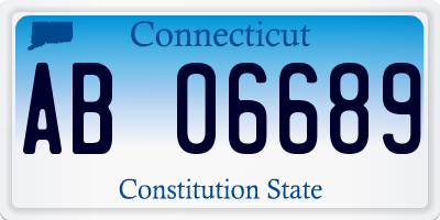 CT license plate AB06689