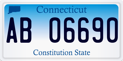 CT license plate AB06690
