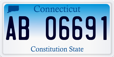 CT license plate AB06691