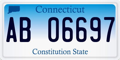 CT license plate AB06697