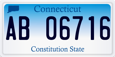 CT license plate AB06716