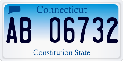 CT license plate AB06732