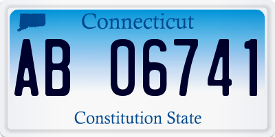 CT license plate AB06741