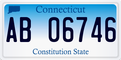 CT license plate AB06746