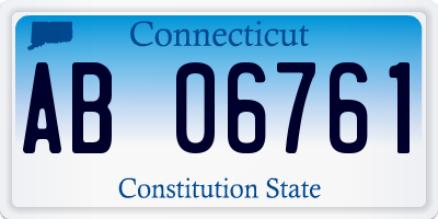 CT license plate AB06761