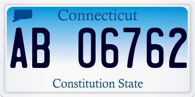 CT license plate AB06762