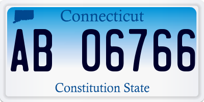 CT license plate AB06766