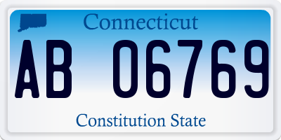 CT license plate AB06769