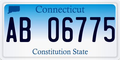 CT license plate AB06775