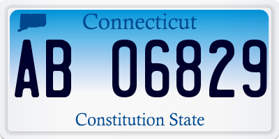 CT license plate AB06829