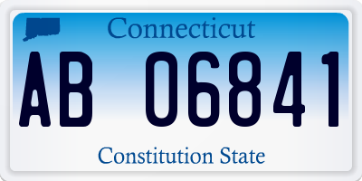 CT license plate AB06841