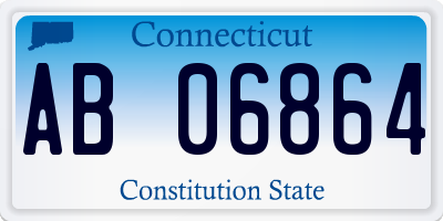 CT license plate AB06864