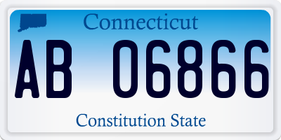 CT license plate AB06866