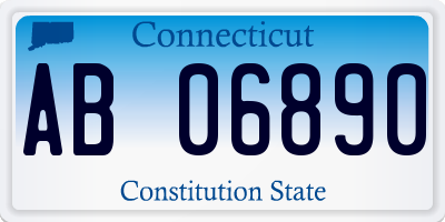 CT license plate AB06890