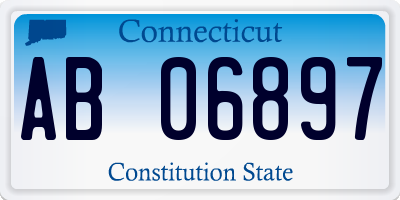 CT license plate AB06897