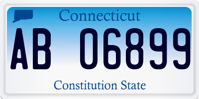 CT license plate AB06899