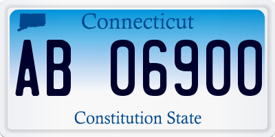 CT license plate AB06900