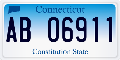 CT license plate AB06911