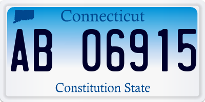 CT license plate AB06915