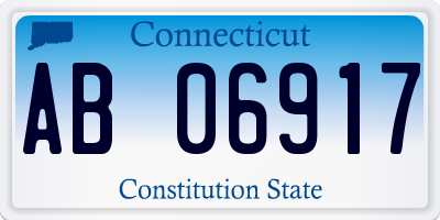 CT license plate AB06917