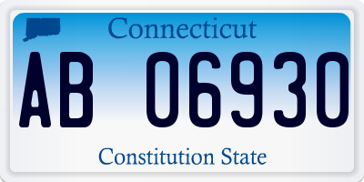 CT license plate AB06930