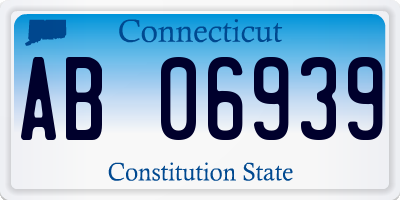 CT license plate AB06939