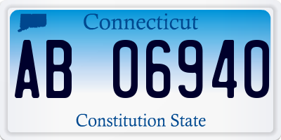 CT license plate AB06940