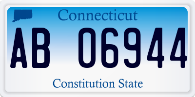 CT license plate AB06944