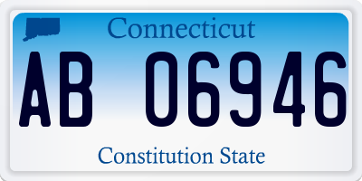 CT license plate AB06946