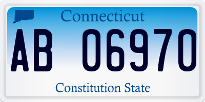 CT license plate AB06970