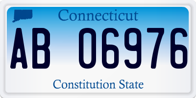 CT license plate AB06976