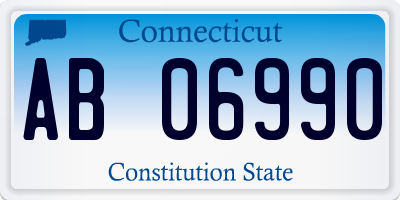 CT license plate AB06990