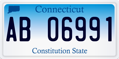 CT license plate AB06991