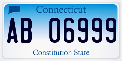 CT license plate AB06999