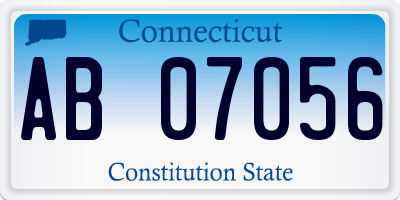 CT license plate AB07056