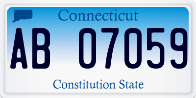 CT license plate AB07059