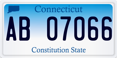 CT license plate AB07066